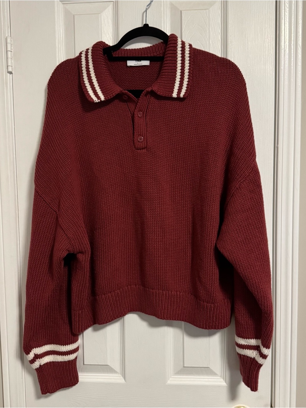 Aritzia Tna Sideline Polo Sweater
